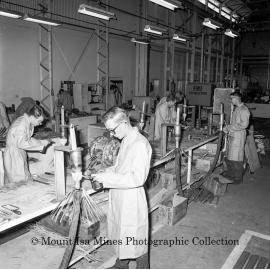 Wire Armour Paper Lead Electrical Jointing by Apprentices, Mount Isa Mines, June 1964