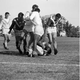 Mount Isa versus France Football, Parkside, May 1964