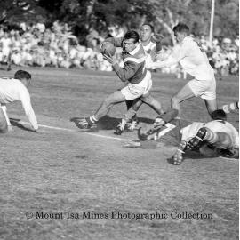 Mount Isa versus France Football, Parkside, May 1964