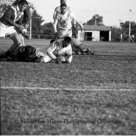 Mount Isa versus France Football, Parkside, May 1964