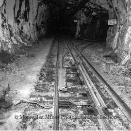 Underground haulage, Mount Isa Mines, July 1964