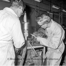 Electrical Joining by Apprentices, Mount Isa Mines, June 1964