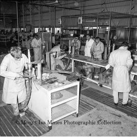 Wire Armour Paper Lead Electrical Joining by Apprentices, Mount Isa Mines, June 1964