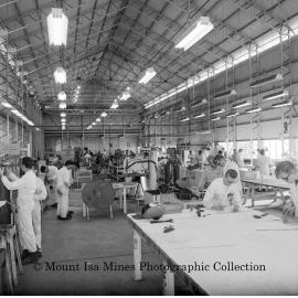 Apprentice Boilermakers at Apprentice Workshop, Mount Isa Mines, July 1964