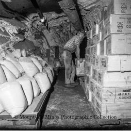 ANFO Storage in Underground Magazine, Mount Isa Mines, July 1964