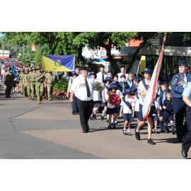 Boy's and Girl's Brigades at Anzac Parade, April 2023