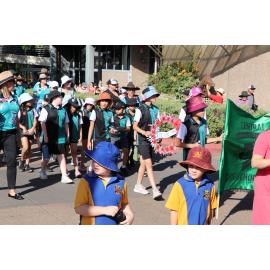 Mount Isa Central State School at Anzac Parade, April 2023