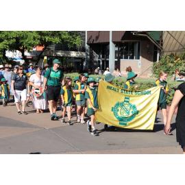 Healy State School at Anzac Parade, April 2023