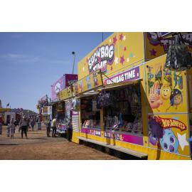 Side show alley, Mount Isa Show, June 2023