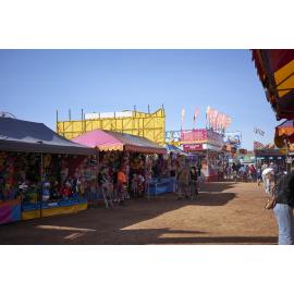 Side show alley at Mount Isa Show, June 2023