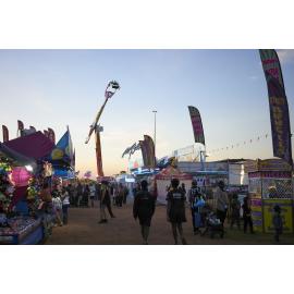 Side show alley, Mount Isa Show, June 2023