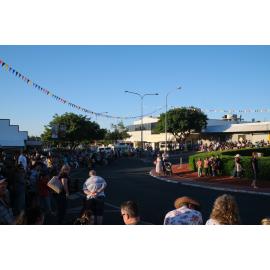 Crowd waiting for Street Parade, Isa Street Festival, August 2023