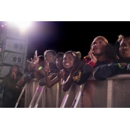 Audiences watching Daryl Braithwaite singing, Isa Street Festival, August 2023