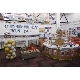 Rodeo display, Mount Isa City Library, August 2023