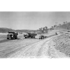 Clear Water Lagoon under construction, Lake Moondarra, September 1969