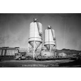 Bulk cement tank container, Mount Isa Mines, July 1969