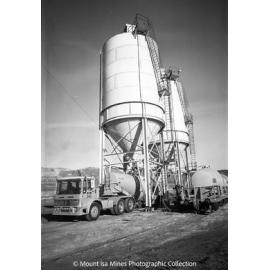 Bulk cement tank container, Mount Isa Mines, July 1969