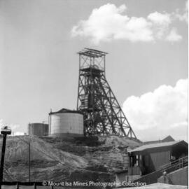 Urquhart Shaft Headframe, Mount Isa Mines, December 1969