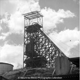 Urquhart Shaft Headframe, Mount Isa Mines, December 1969