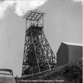 Urquhart Shaft Headframe, Mount Isa Mines, December 1969