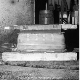Portion of the stator of the winder motor at No.2 Ore Shaft, Mount Isa Mines, October 1969