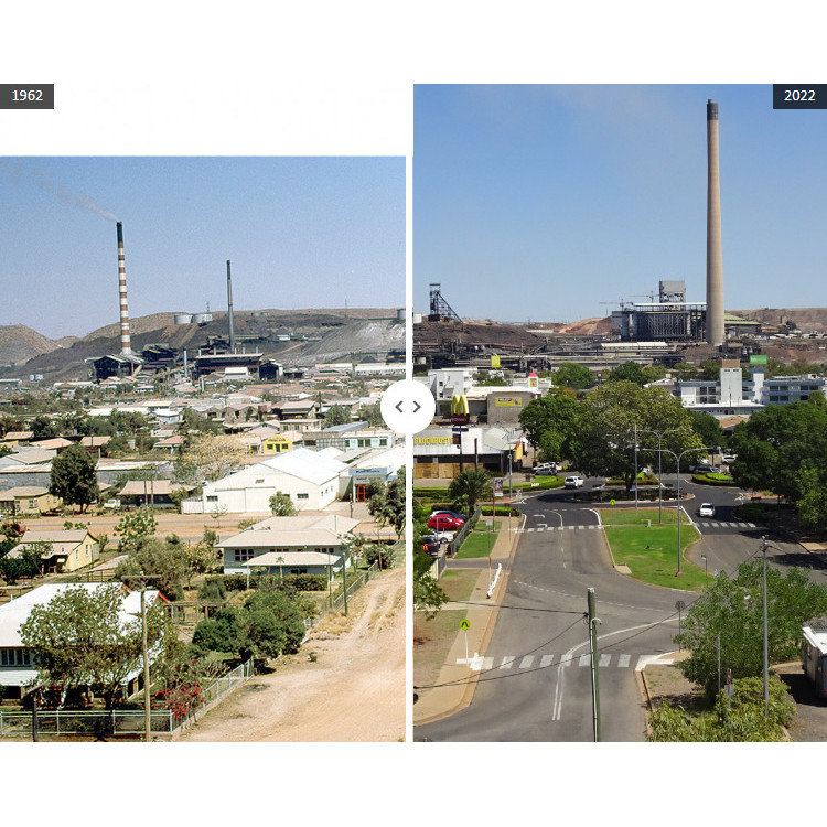 Marian Street now and then, Mount Isa City