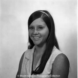 Portrait of Donna Slessor nee Yaxley, January 1970
