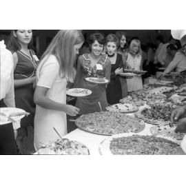 MIM farewell dinner for university students vacation employment, Mount Isa City, January 1970