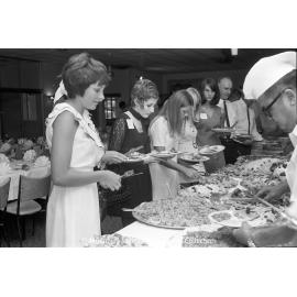 MIM farewell dinner for university students vacation employment, Mount Isa City, January 1970