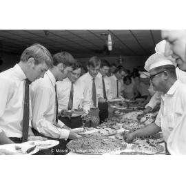 MIM farewell dinner for university students vacation employment, Mount Isa City, January 1970