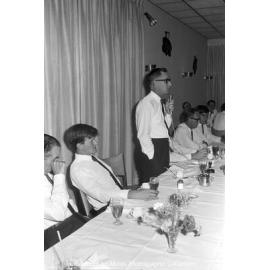 MIM farewell dinner for university students vacation employment, Mount Isa City, January 1970