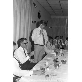 MIM farewell dinner for university students vacation employment, Mount Isa City, January 1970