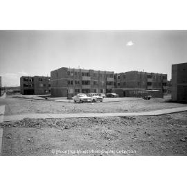 Flats under construction, Parkside, February 1970