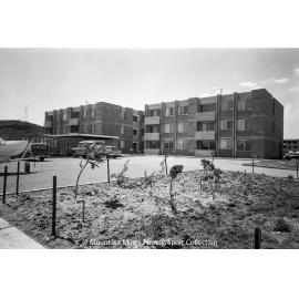 Flats under construction, Parkside, February 1970