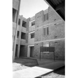 Flats under construction, Parkside, February 1970