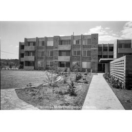 Flats under construction, Parkside, February 1970