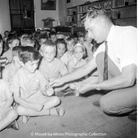 Talk on detonators at Central State School, Mount Isa City, February 1970