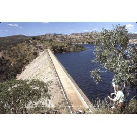 Lake Moondarra dam wall, February 1975