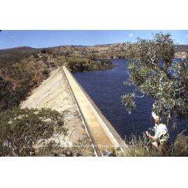 Lake Moondarra dam wall, March 1975