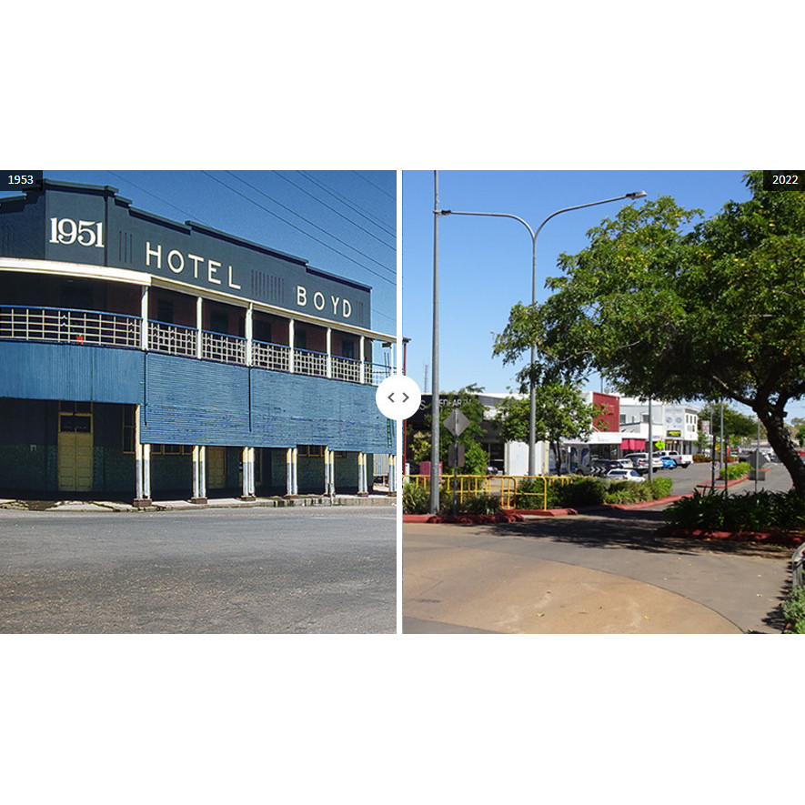 Hotel Boyd now and then, Mount Isa City