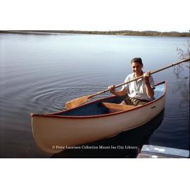 Canoe, Lake Moondarra, July 1963
