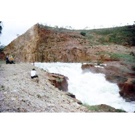 Lake Moondarra spillway, February 1974