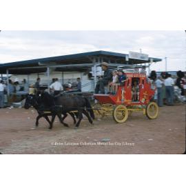 Ringer ebbage and kids stage coach, Mount Isa Exhibition, Spear Creek, May 1963