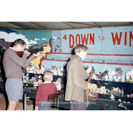 Shooting gallery, Mount Isa Industrial Fair, Spear Creek, June 1962