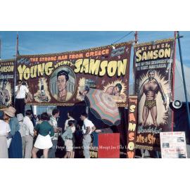 Banners of Young Samson, Mount Isa Industrial Fair, Spear Creek, June 1962