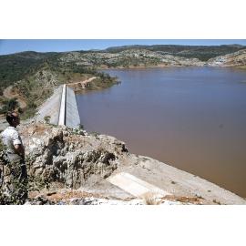 Lake Moondarra dam wall, April 1959