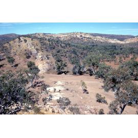 Lake Moondarra dam site before construction, June 1956