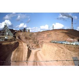 Black Rock Open Cut access road, Mount Isa Mines, May 1963