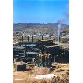 Copper Stack under construction, Mount Isa Mines, c.1959