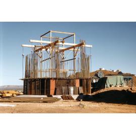Copper Stack under construction, Mount Isa Mines, June 1959